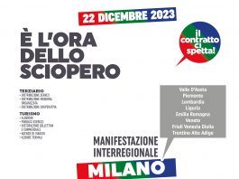 Sciopero per i lavoratori del terziario del 22 Dicembre: la Liguria si mobilita Post_221223Milano