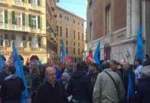 Presidio lavoratori Ilva in AS