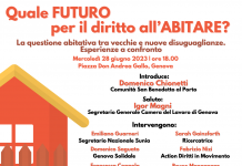 “Quale futuro per il diritto all’abitare?” Incontro di riflessione e confronto sulla questione abitativa.