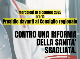 Riforma sanità in Liguria: il 10 dicembre presidio di protesta davanti al Consiglio Regionale