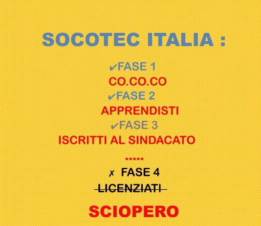 Socotec Italia: venerdì 14 febbraio sciopero nella sede di Rivarolo con presidio contro due licenziamenti