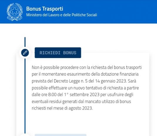 bonus trasporti