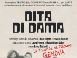 Lo spettacolo “Dita di dama” in scena all’Auditorium del Carlo Felice di Genova per la Filcams. Il ricavato andrà al Centro antiviolenza Pandora