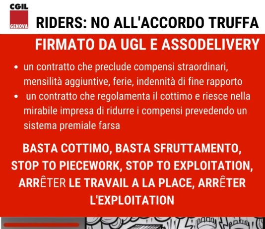 Riders Genova: oggi alle 19 protesta a De Ferrari