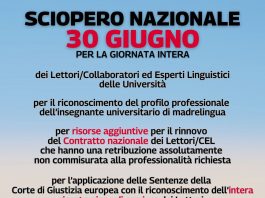 Unige sciopero lettori