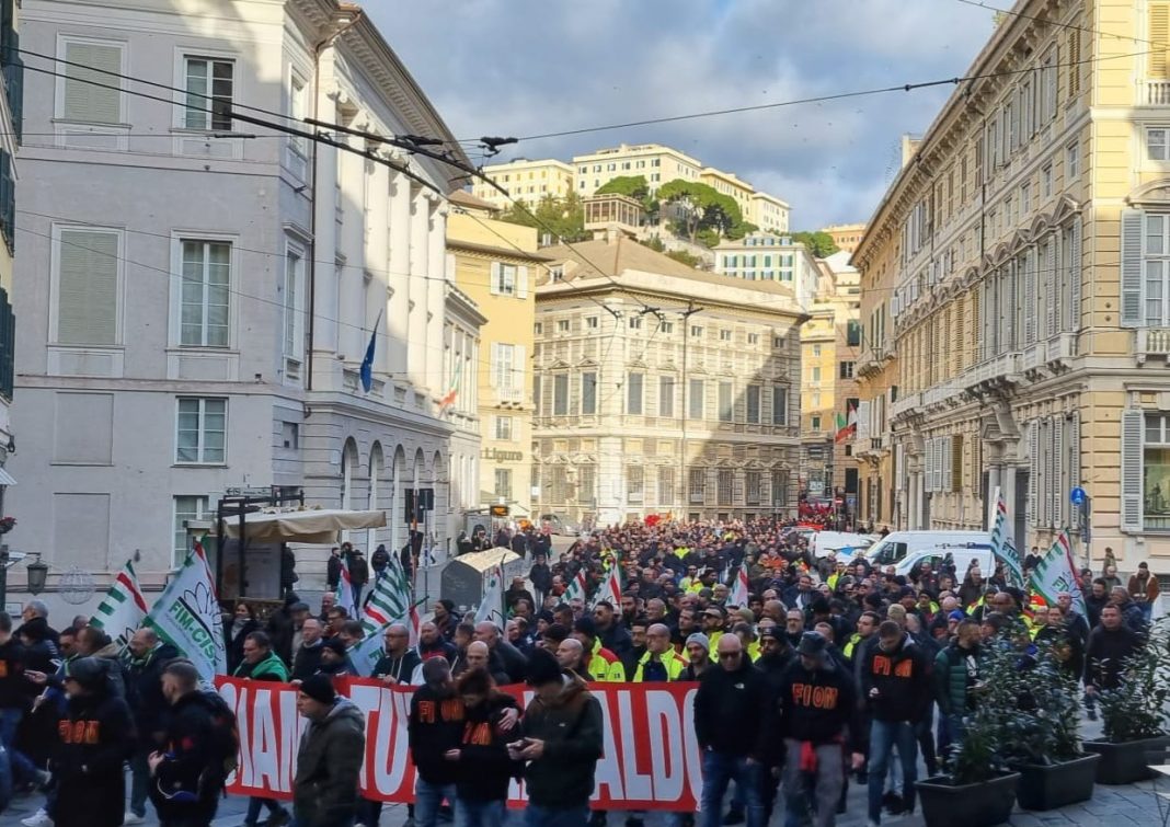 corteo ansaldo