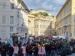 Lavoratori Ansaldo chiamano, Genova risponde corteo ansaldo