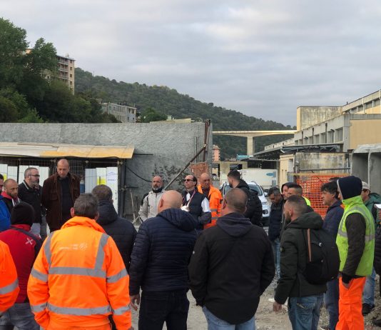 Scolmatore del Bisagno, assemblea dei lavoratori. Feneal Uil, Filca Cisl e Fillea Cgil Genova e Liguria
