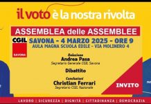 Referendum: Cgil Savona, martedì 4 marzo ore 9,00 aula Magna Scuola Edile via Molinero 4 parte la campagna per il voto