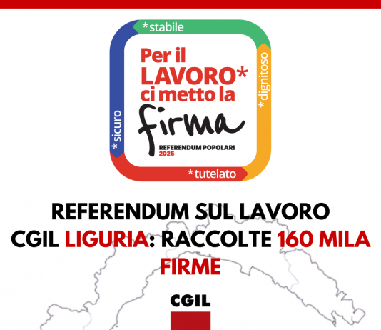 Referendum: Cgil Liguria, raccolte 160 mila firme per il lavoro.