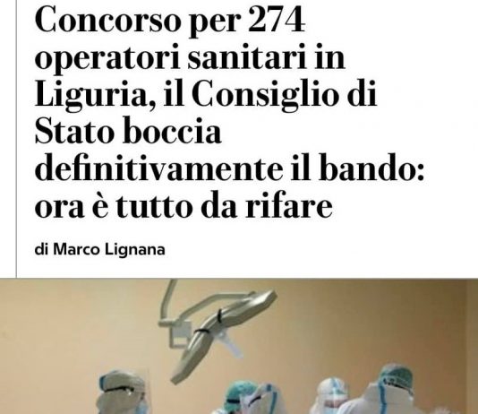 Concorso Oss  – Consiglio di Stato respinge il ricorso di Alisa