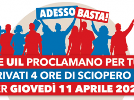 Cgil e Uil, giovedì 11 aprile sciopero generale per tutti i settori privati