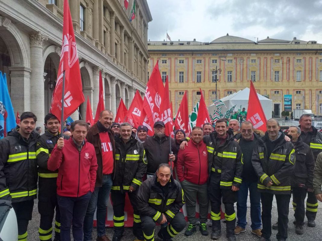 edili e vigili del fuoco