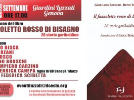 Ai Giardini Luzzati presentazione libro Il fazzoletto rosso di Bisagno – 26 storie garibaldine