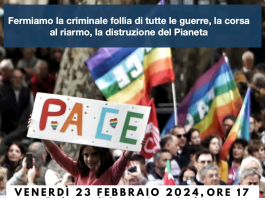 Fermiamo la criminale follia di tutte le guerre: venerdì 23 febbraio 2024 il Comitato “Insieme per la Costituzione” in presidio davanti alla Prefettura di Genova