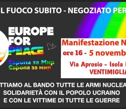 Ventimiglia per #europeforpeace europeforpeace