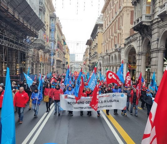 Sciopero generale in Liguria: no di Cgil e Uil alla manovra del Governo sciopero generale cgil uil contro finanziaria