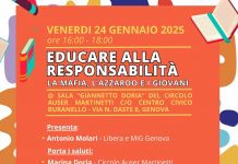“Educare alla responsabilità. La mafia, l’azzardo e i giovani.” – Venerdì 24 gennaio 2025 ore 16 Auser Via Daste 8