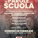 Le parole della scuola: riflessioni oltre l’emergenza. L’iniziativa della Flc Cgil della Spezia venerdì 20 febbraio