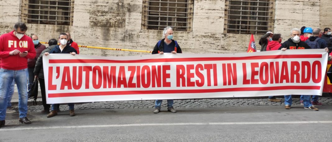 Manganaro (Fiom Cgil Genova): oggi a Roma i presidi per le aziende in crisi. Presente una delegazione sindacale di Leonardo Genova