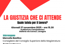 “La giustizia che ci attende. Quale tutela per il lavoro?” L’iniziativa all’Auditorium Campodonico di Lavagna