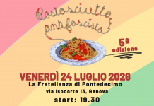 Torna la Pastasciutta Antifascista: appuntamento venerdì 24 luglio 2026 presso La Fratellanza di Pontedecimo