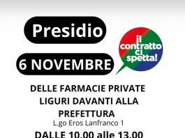 Farmacie Private, il 6 novembre è sciopero per il rinnovo del Contratto nazionale scaduto nel 2024 – Presidio a Genova sotto la Prefettura