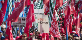 manif unit pensionati cgil cisl uil