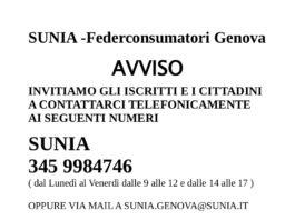 sunia e federconsumatori