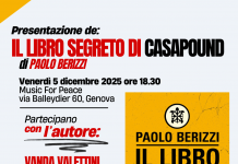 “Il libro segreto di CasaPound” di Paolo Berizzi: venerdì 5 dicembre la presentazione al Che Stella 2025