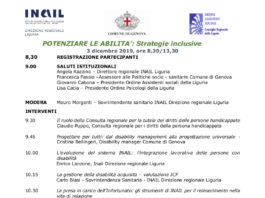 Potenziare le abilità – Strategie inclusive- Genova 3 dicembre 2019