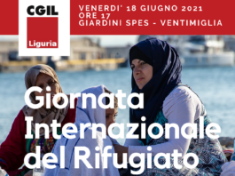 VENERDI’ 18 GIUGNO ORE 17.00 GIARDINI SPES – VENTIMIGLIA “GIORNATA INTERNAZIONALE DEL RIFUGIATO”