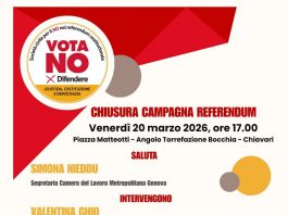 Referendum Giustizia: venerdì 20 marzo a Chiavari la chiusura della campagna per il No