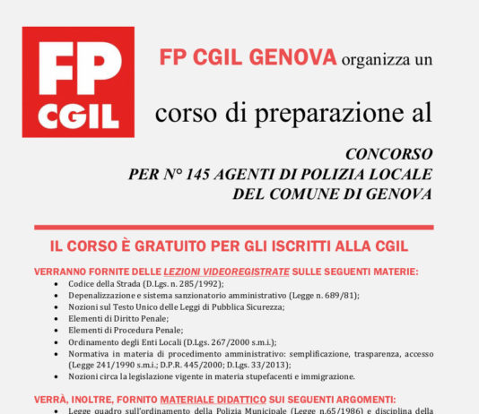 Corso in preparazione concorso per selezione polizia municipale