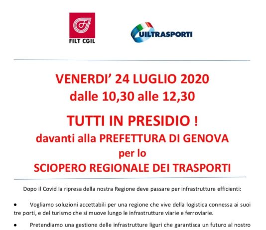 Liberate la Liguria: il 24 luglio sciopero regionale trasporti volantino sciopero trasporti